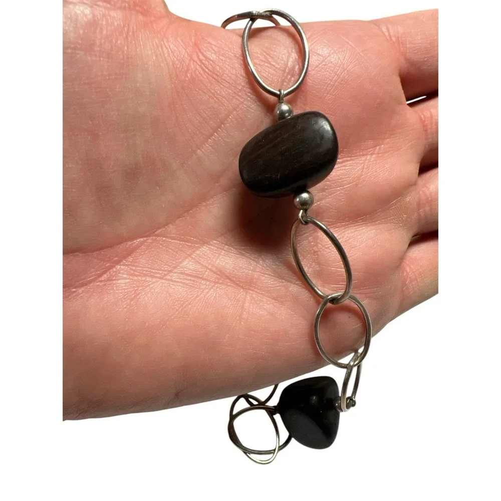 Silpada Womens Necklace N1359 Retired‎ Ebony Wood Sterling Silver - Picture 3 of 7